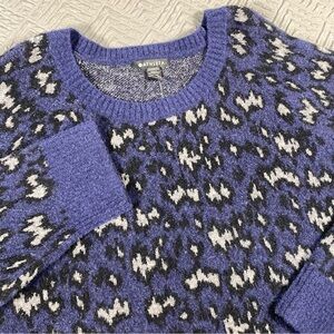 NEW Athleta Animal Print Wool Blend Sweater Plus Size 3X